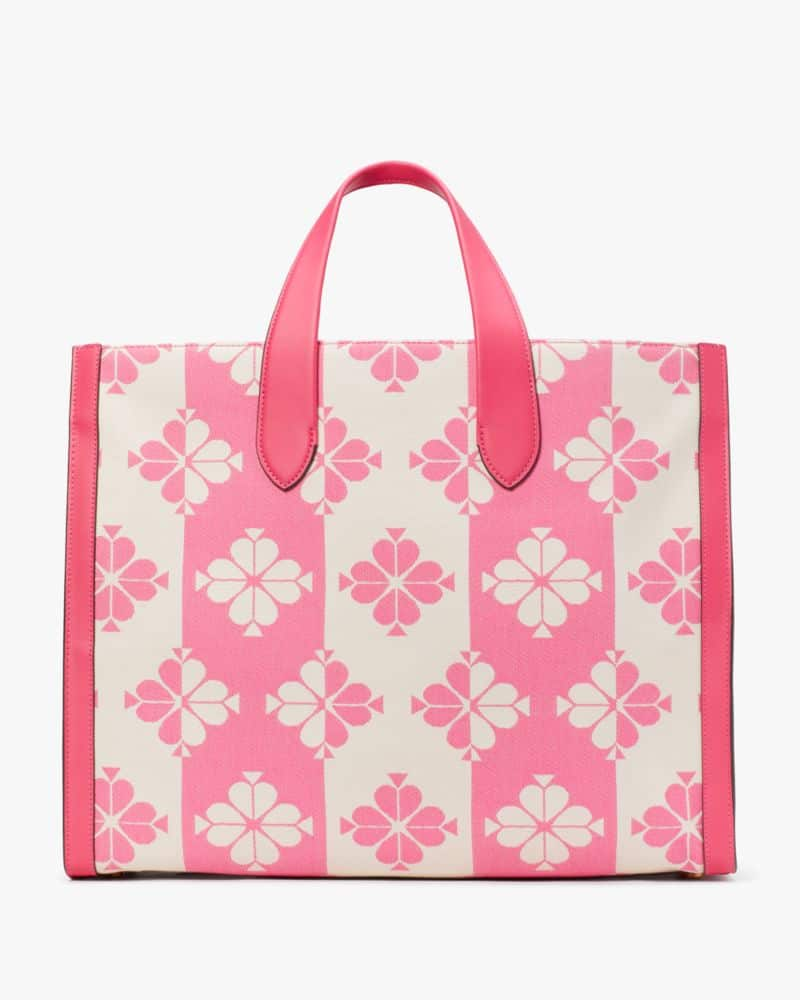 Spade Flower Two-tone Canvas Manhattan Large Tote