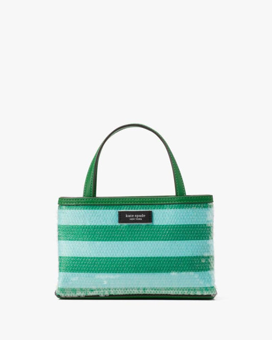 Sam Icon Seaside Stripe Sequin Mini Tote