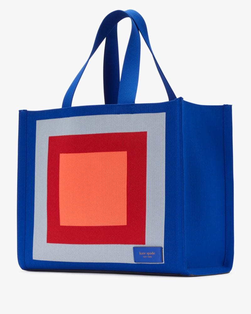 Manhattan Blocks Of Color Jacquard Large Tote