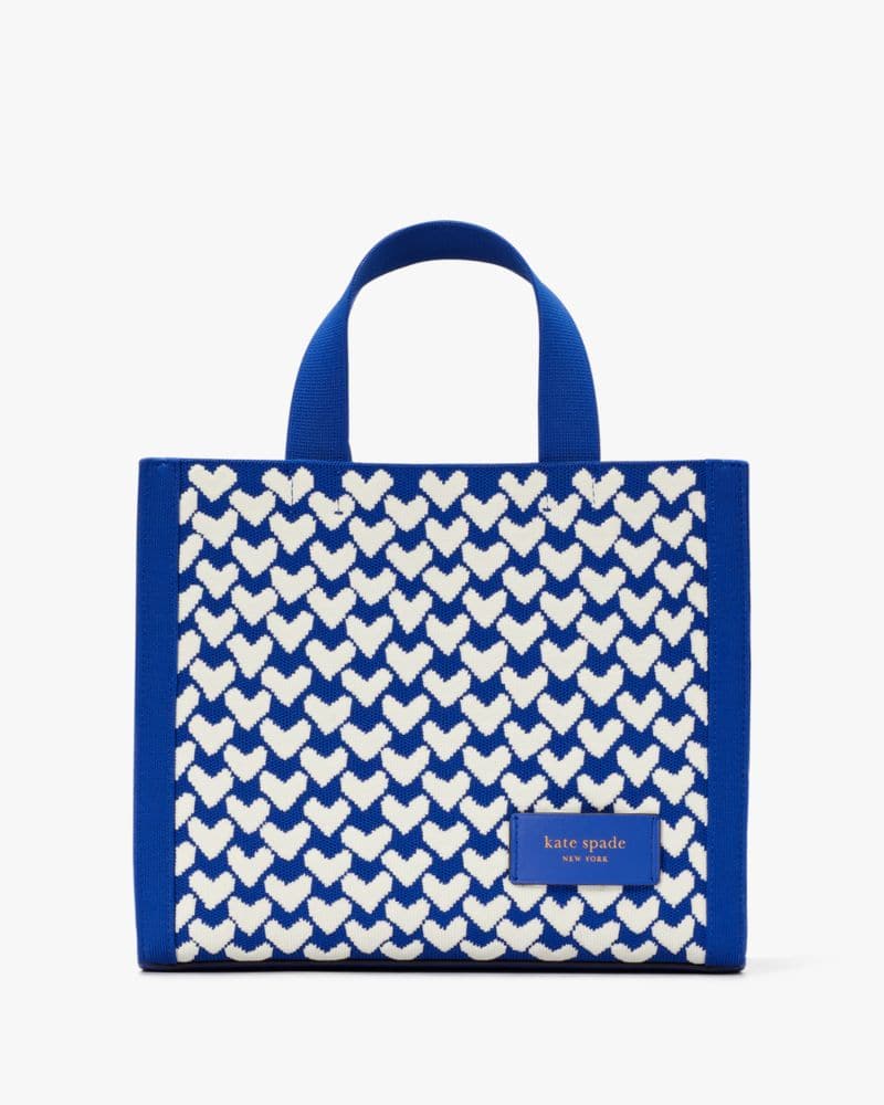 Manhattan Modernist Hearts Jacquard Small Tote