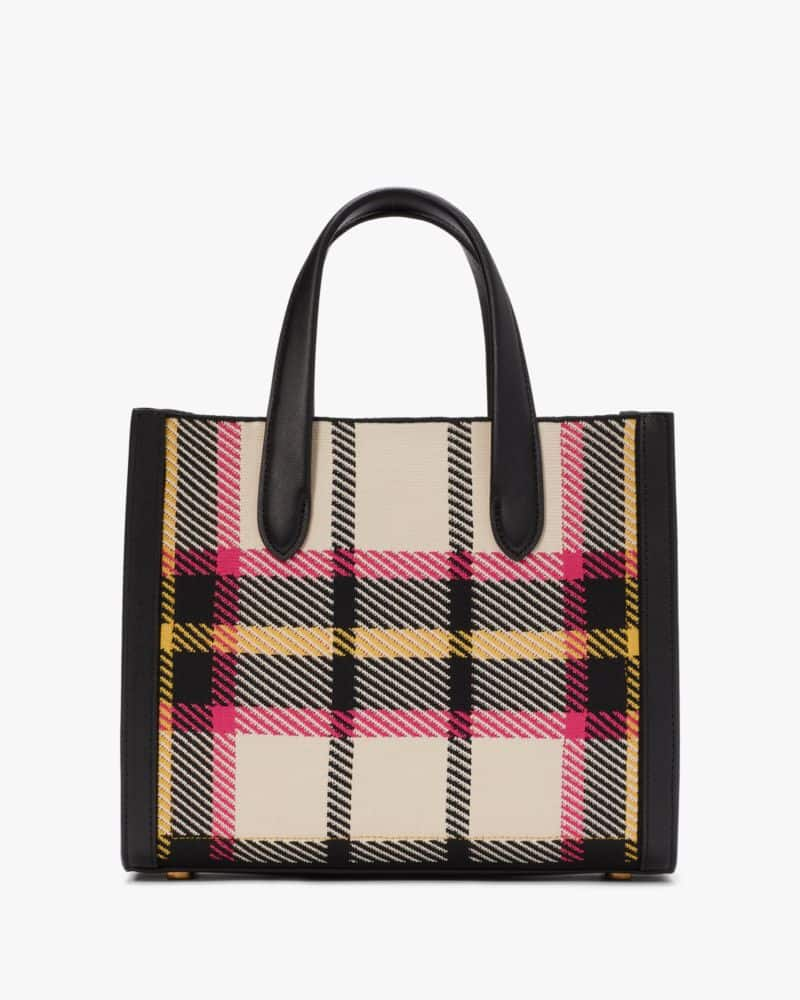 Manhattan Museum Plaid Jacquard Small Tote