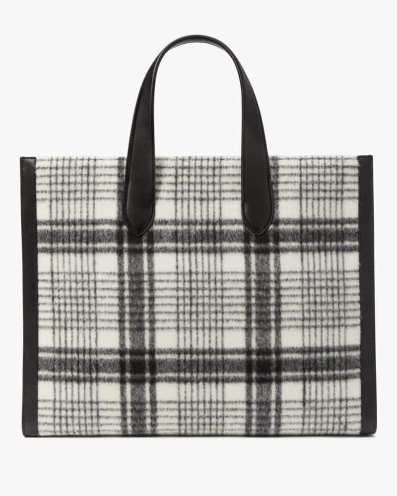 Manhattan Studio Plaid Large Tote