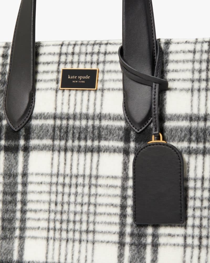 Manhattan Studio Plaid Large Tote