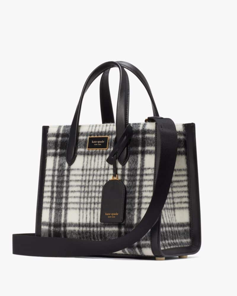 Manhattan Studio Plaid Small Tote