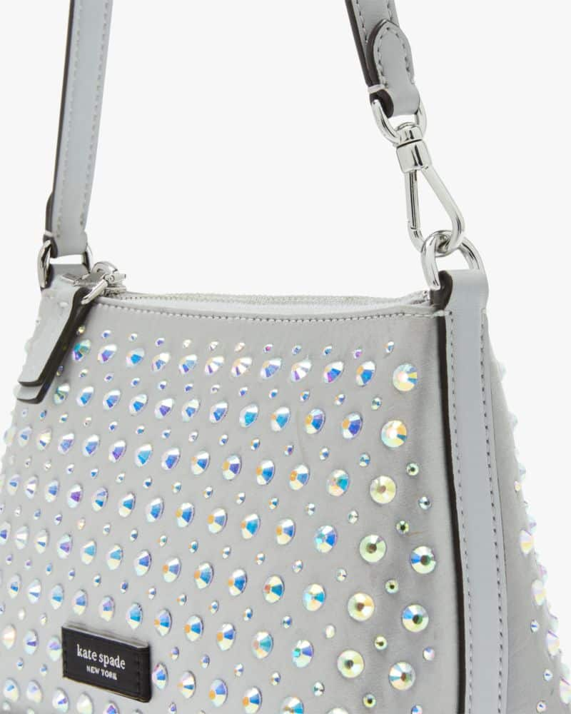 Lulu Crystal Embellished East West Pochette