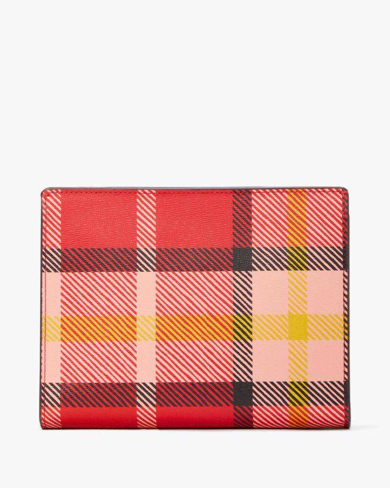 Morgan Museum Plaid Gusseted Wristlet