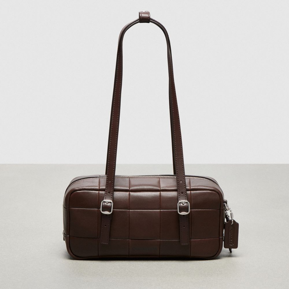 Alter/Ego Satchel Bag In Checkerboard Upcrafted Leather