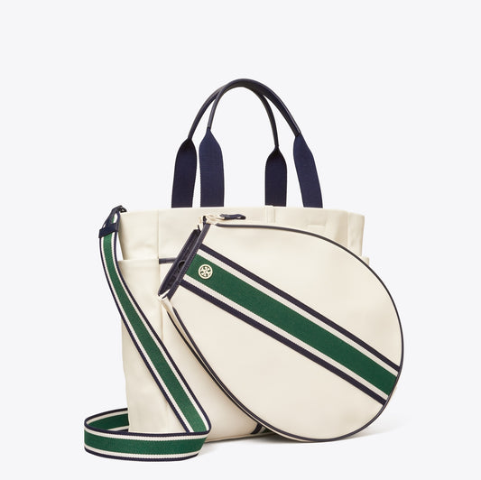 Convertible Stripe Tennis Tote