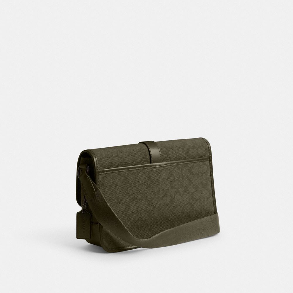 League Messenger Bag In Signature Canvas Jacquard