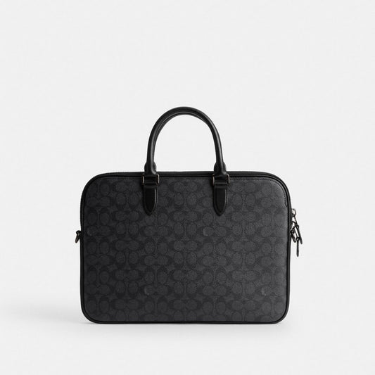 Gotham Slim Briefcase In Signature Canvas