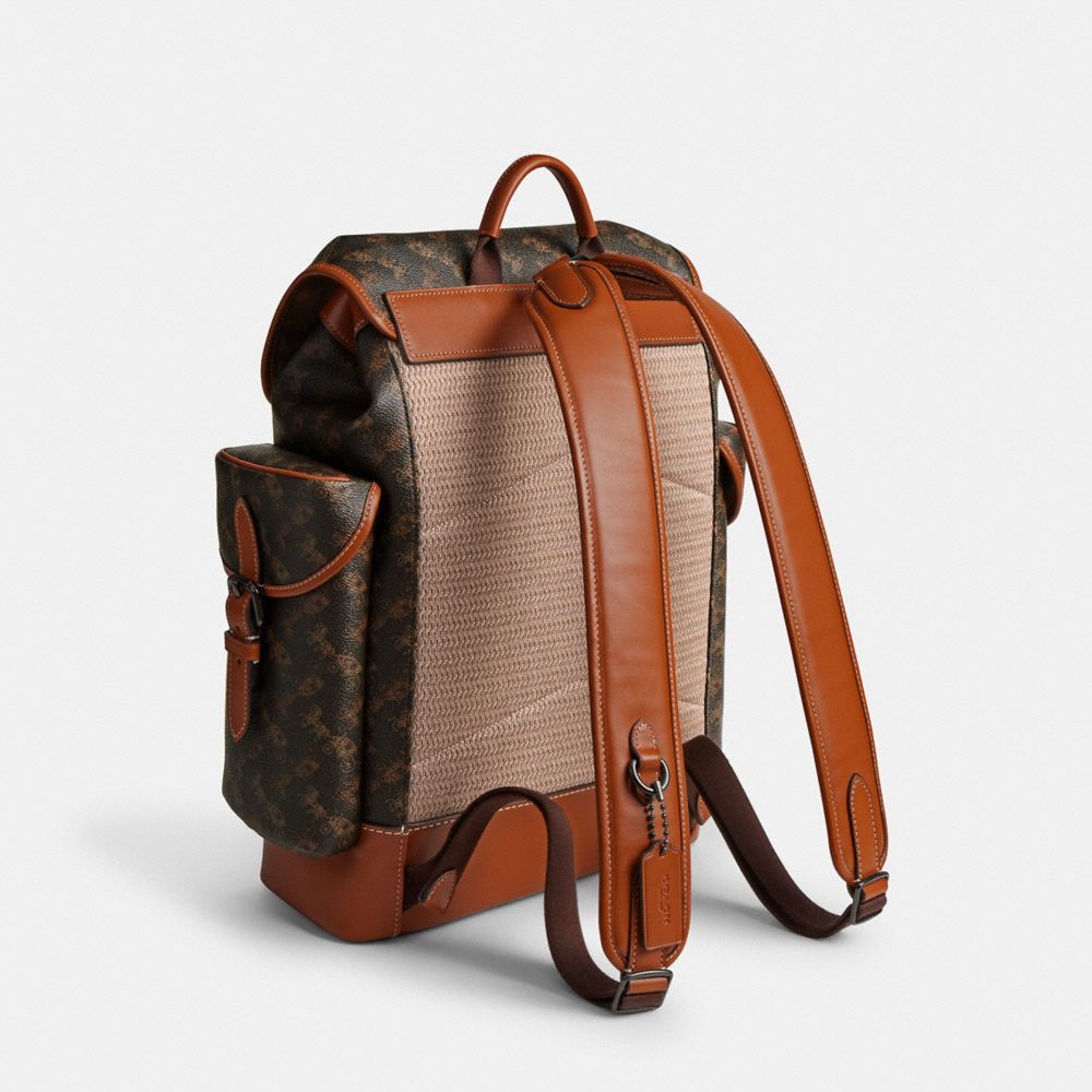 Hitch Backpack With Horse And Carriage Print