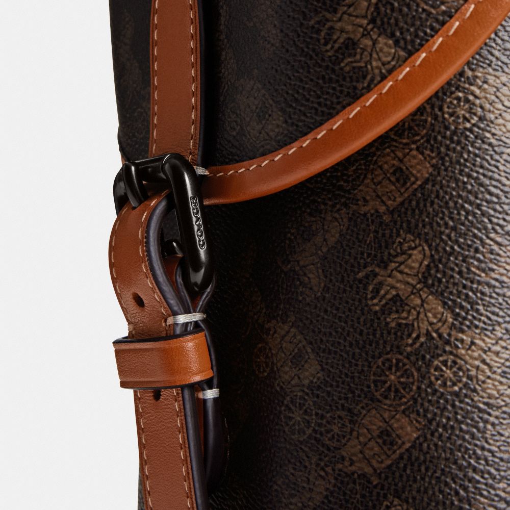 Hitch Backpack With Horse And Carriage Print