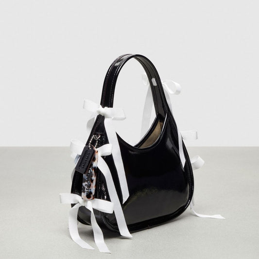 Ergo Bag In Crinkle Patent Coachtopia Leather With Allover Bows