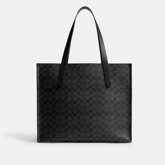 Relay Tote Bag In Signature Canvas With Coach Graphic