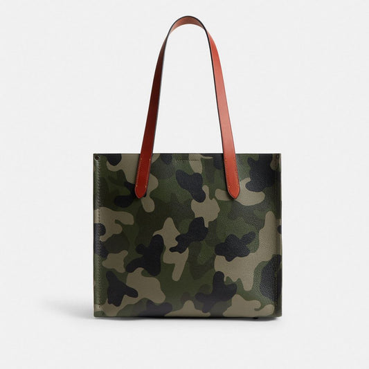 Relay Tote Bag 34 With Camo Print And Coach Graphic