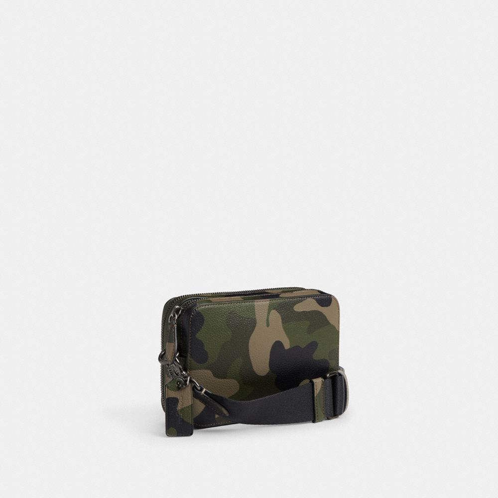 Charter Crossbody 19 With Camo Print And Coach Graphic