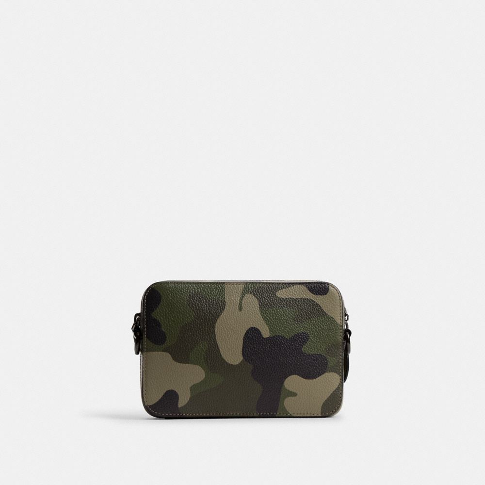 Charter Crossbody 19 With Camo Print And Coach Graphic