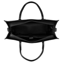 The Large Work Tote in Black Croc