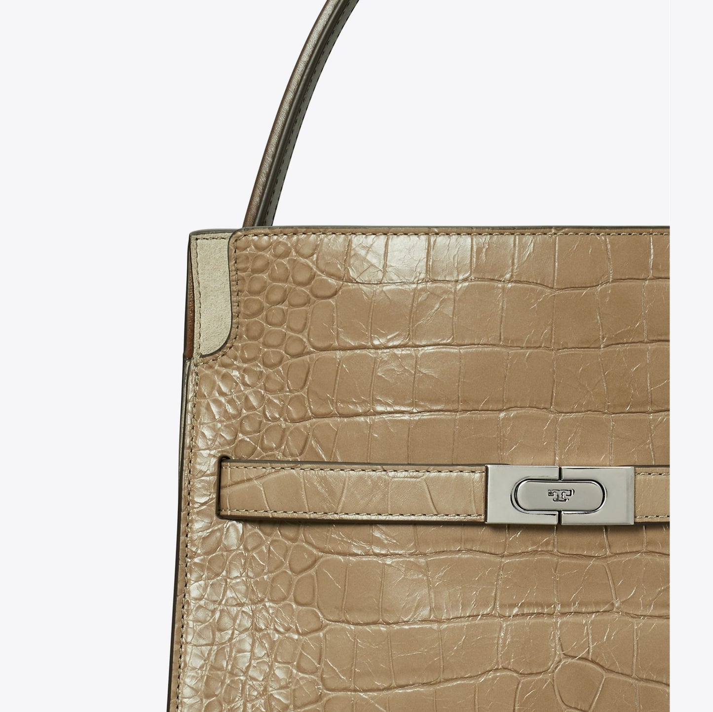 Small Lee Radziwill Embossed Double Bag