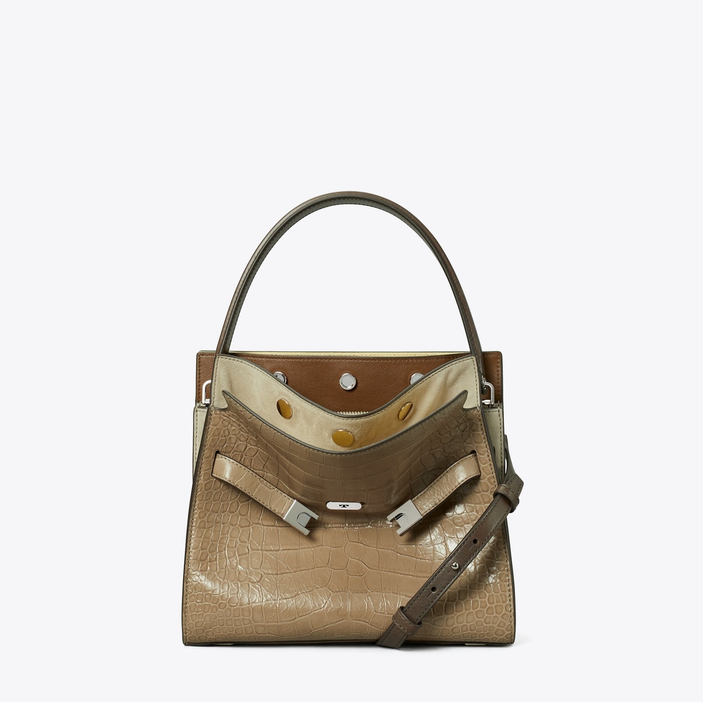 Small Lee Radziwill Embossed Double Bag