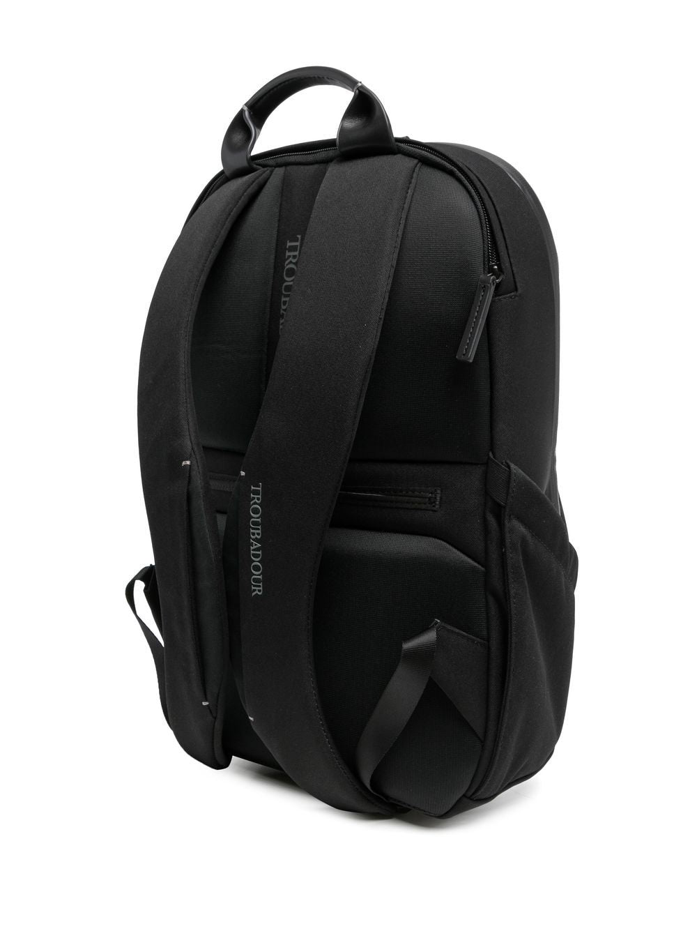 Minimalist professional backpack with leather for business travel