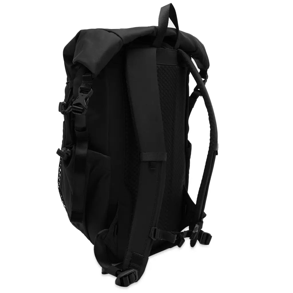 Expandable roll top backpack for laptop work and travel