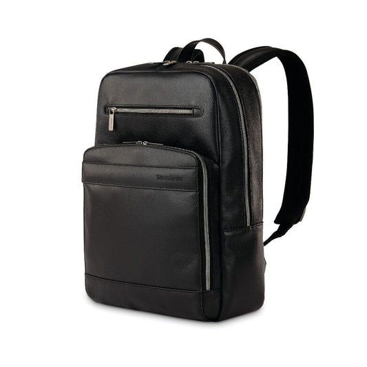 Leather backpack for work and travel