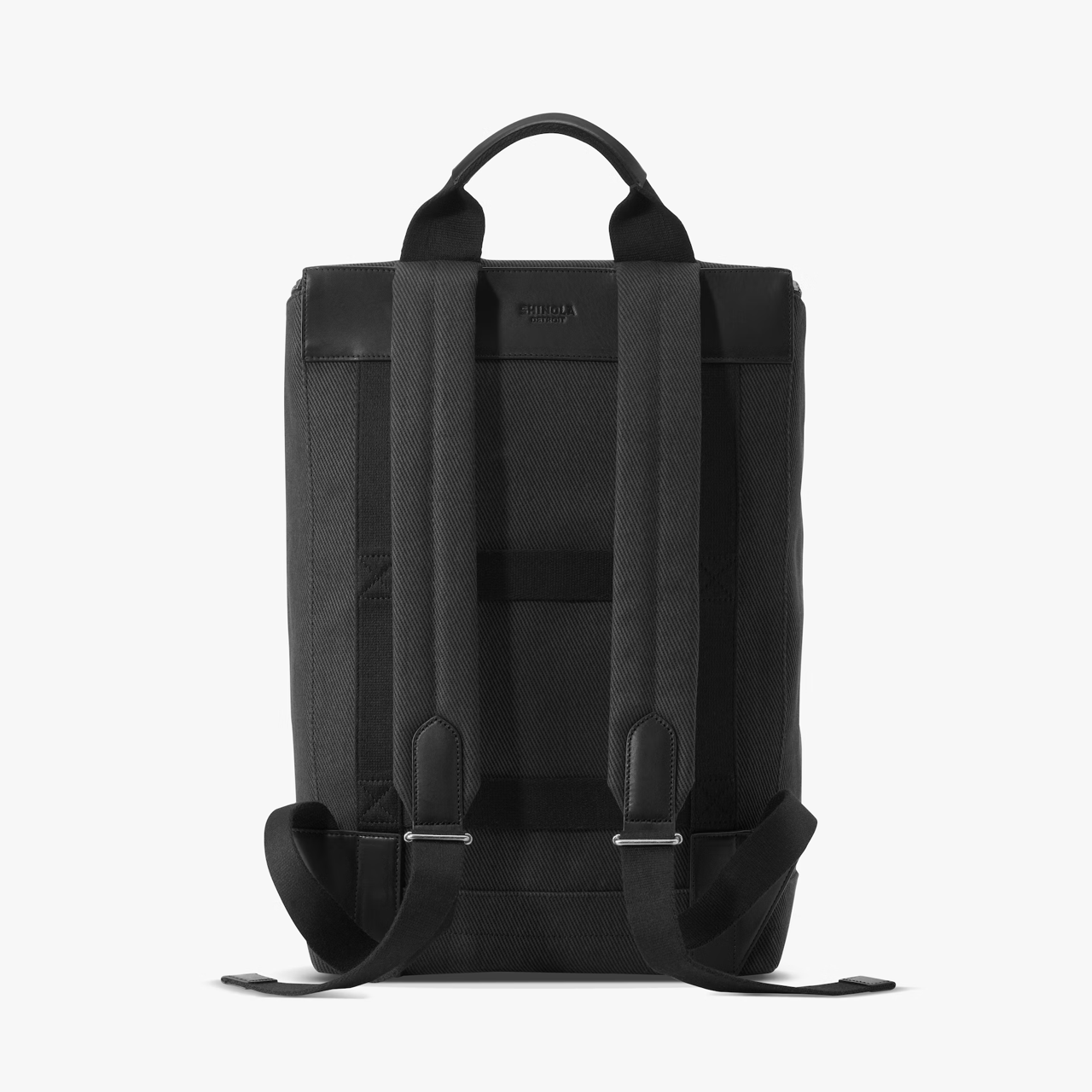 Canvas laptop backpack for work and travel that stands up