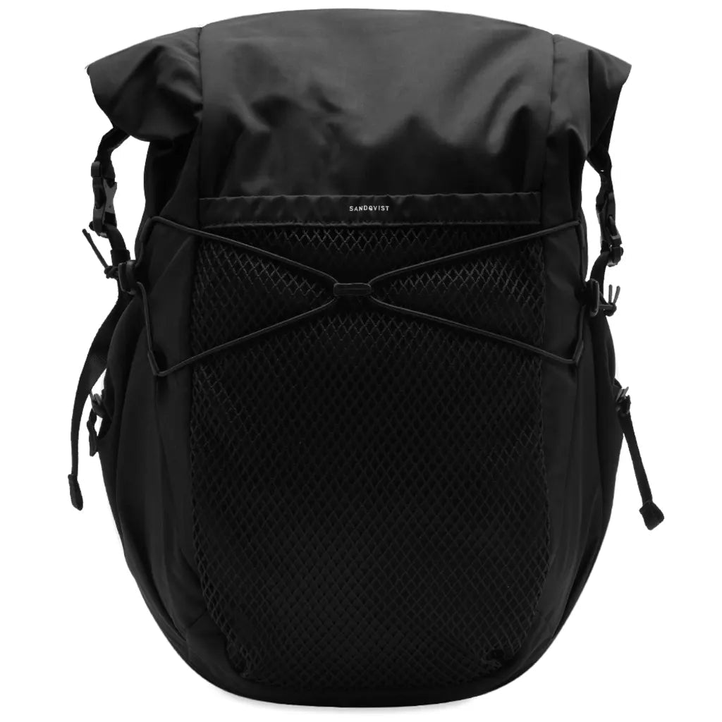 Expandable roll top backpack for laptop work and travel