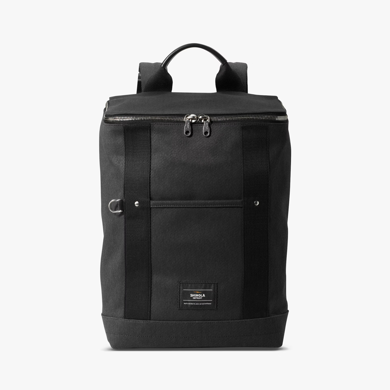 Canvas laptop backpack for work and travel that stands up