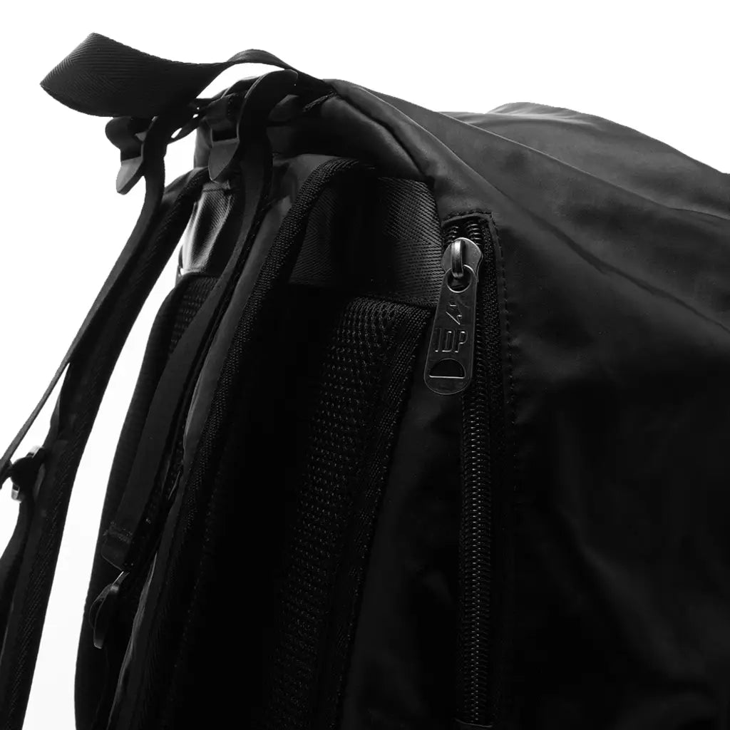 Minimalist nylon backpack for work, laptop, student, water bottle pocket