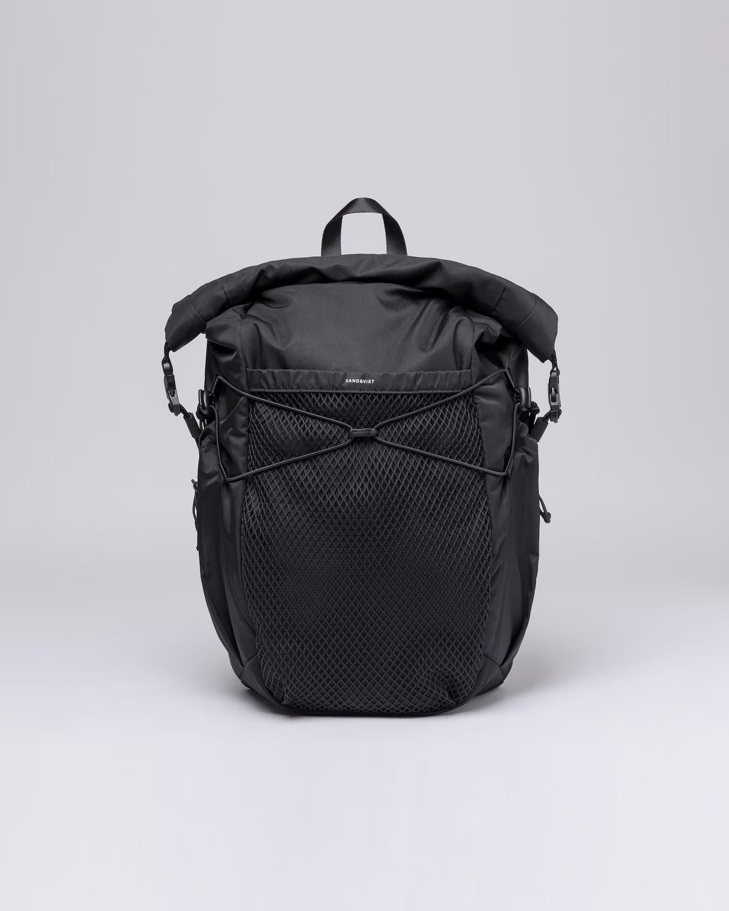 Expandable roll top backpack for laptop work and travel